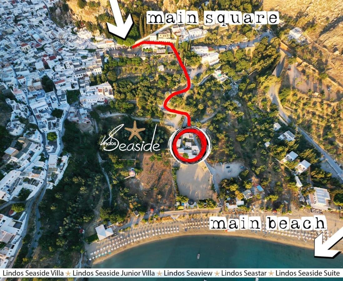 Lindos Seaview Apartment Eksteriør bilde